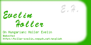 evelin holler business card